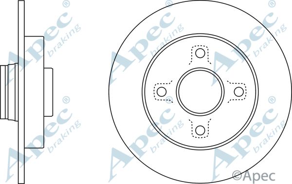 APEC BRAKING Jarrulevy DSK2812